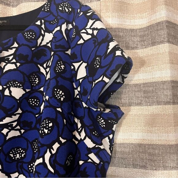 Talbots Blue And White Floral Dress Size 22W - Picture 4 of 11